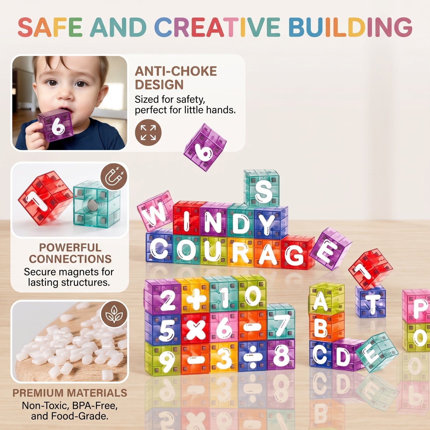 Magnetic Alphabet & Number Learning Blocks