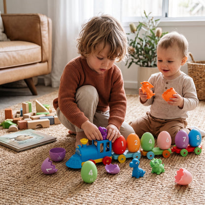 Dinosaur Number Train Learning Set