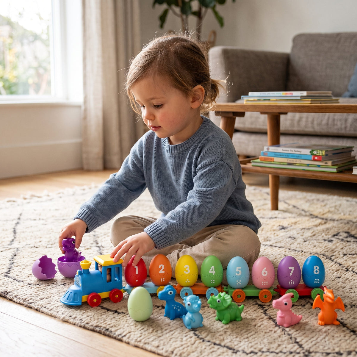 Dinosaur Number Train Learning Set
