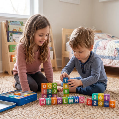 Magnetic Alphabet & Number Learning Blocks
