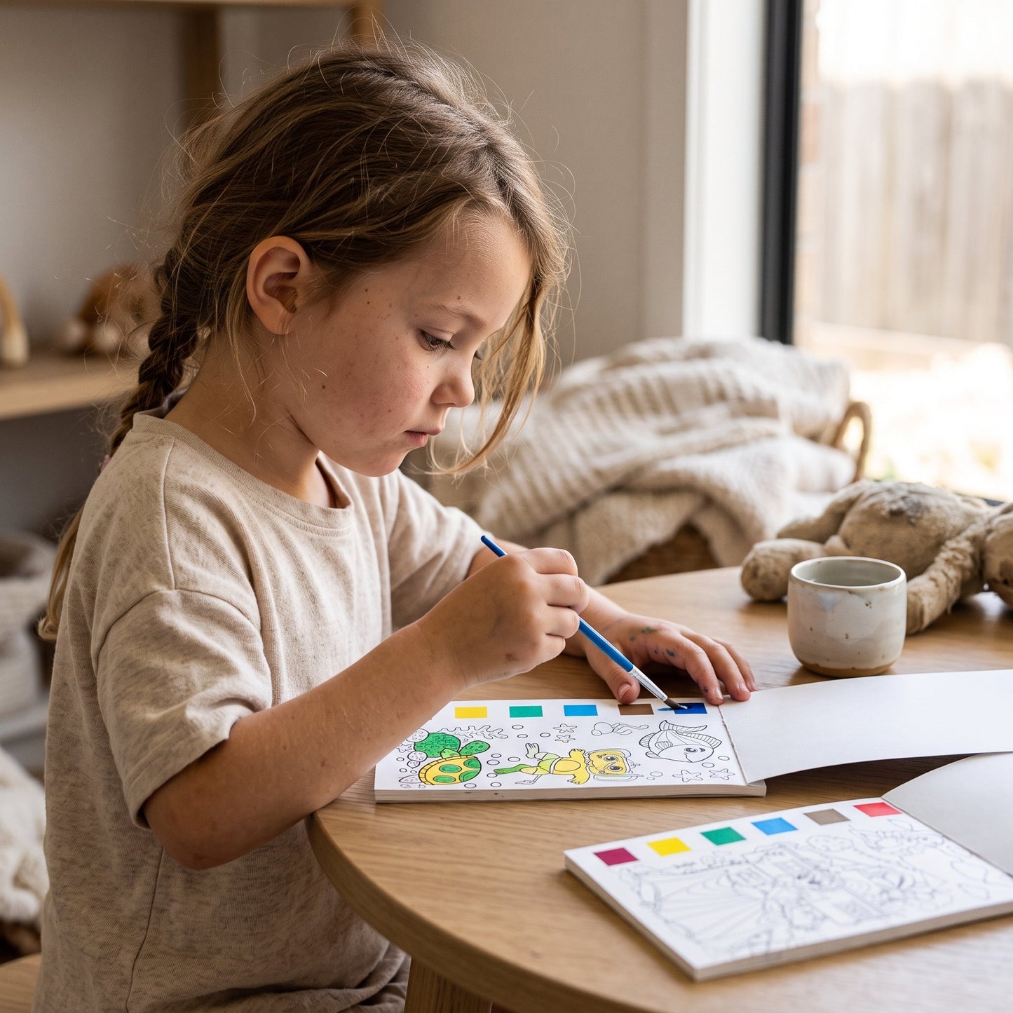 Portable Watercolour Painting Book for Kids