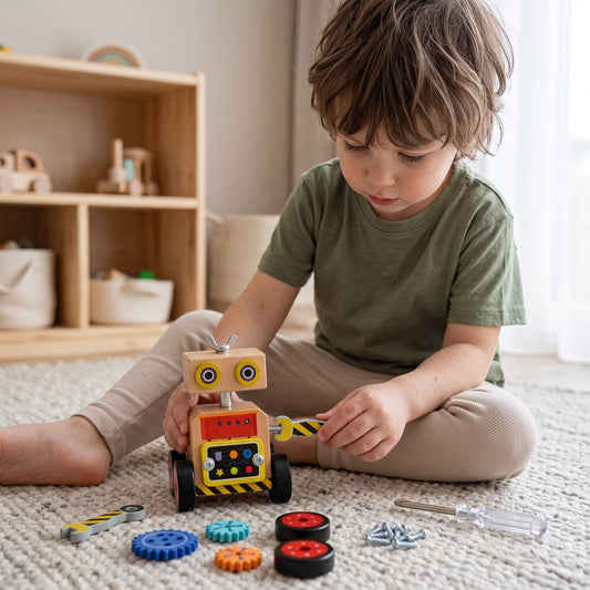 Wooden DIY Robot Building Kit