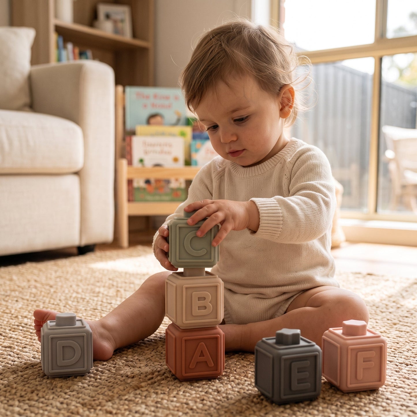 Silicone Baby Stacking Blocks