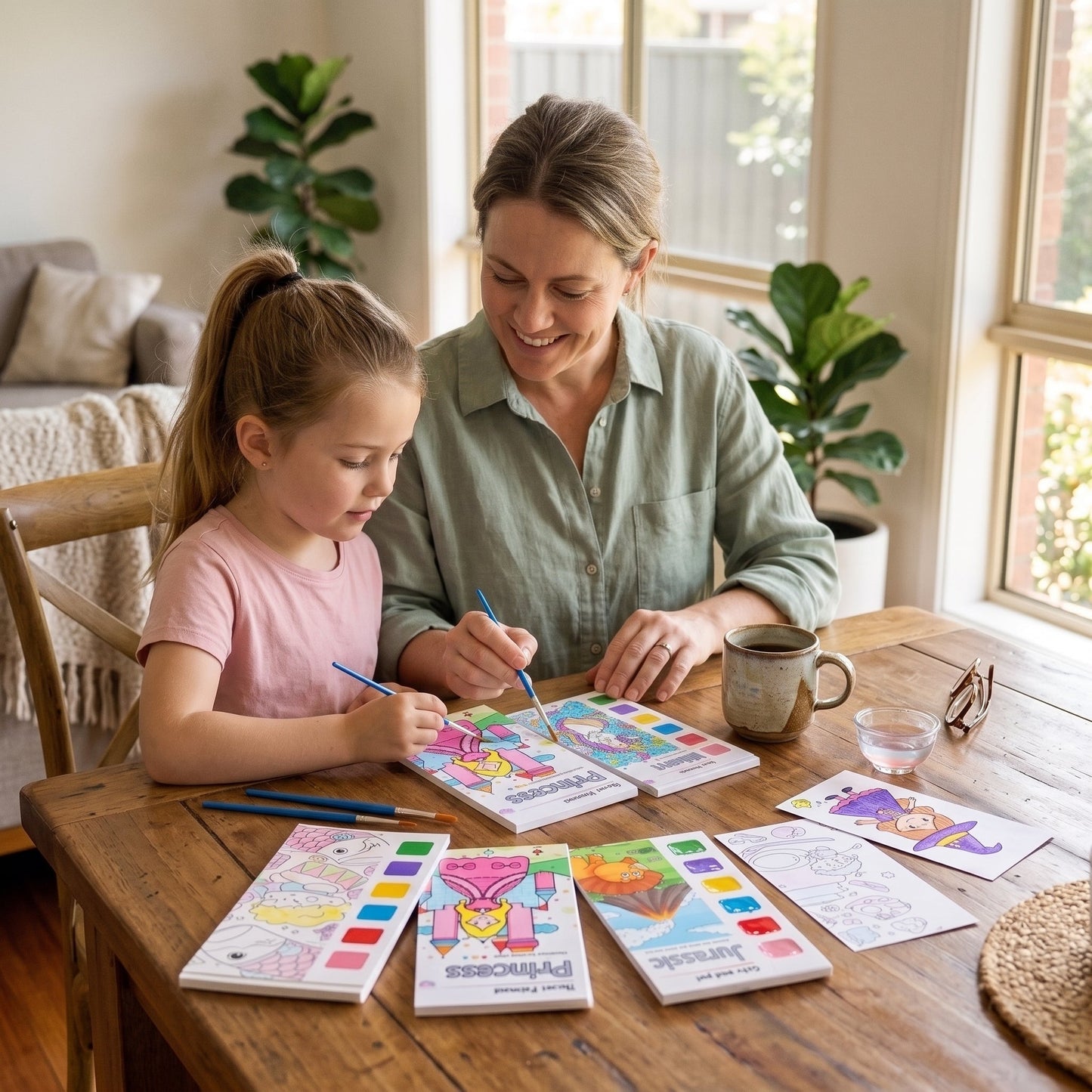 Portable Watercolour Painting Book for Kids
