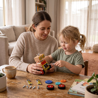 Wooden DIY Robot Building Kit