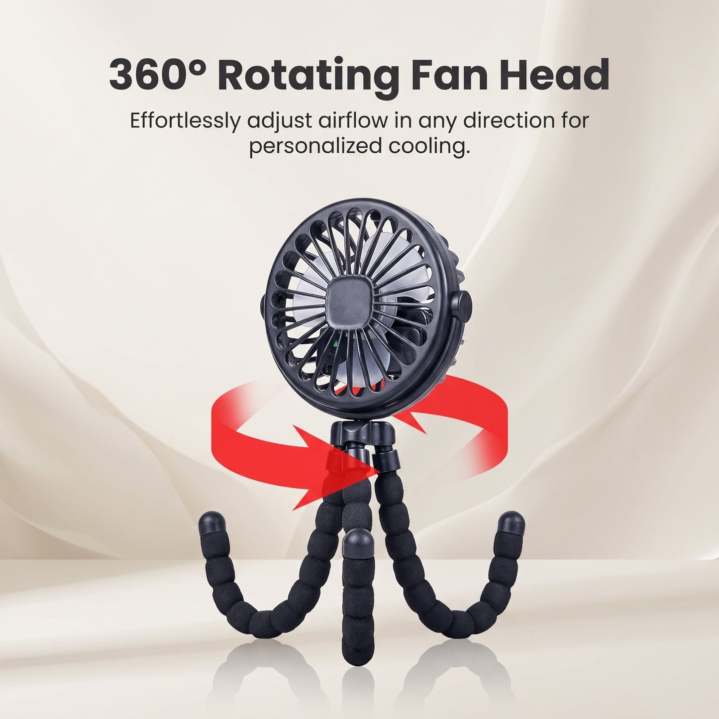 Rechargeable Flexible Stroller Fan