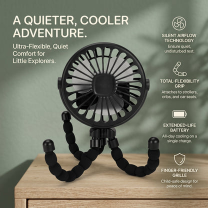 Rechargeable Flexible Stroller Fan