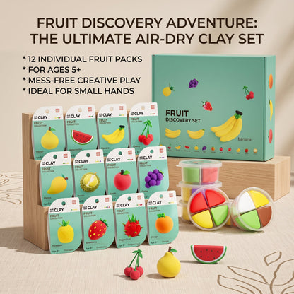 DIY Fruit Air Dry Clay Kit for Kids