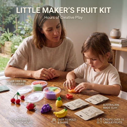 DIY Fruit Air Dry Clay Kit for Kids