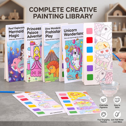Portable Watercolour Painting Book for Kids
