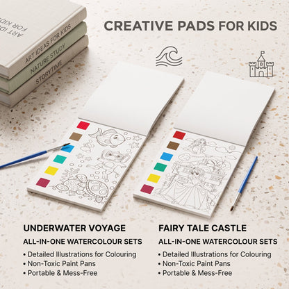 Portable Watercolour Painting Book for Kids