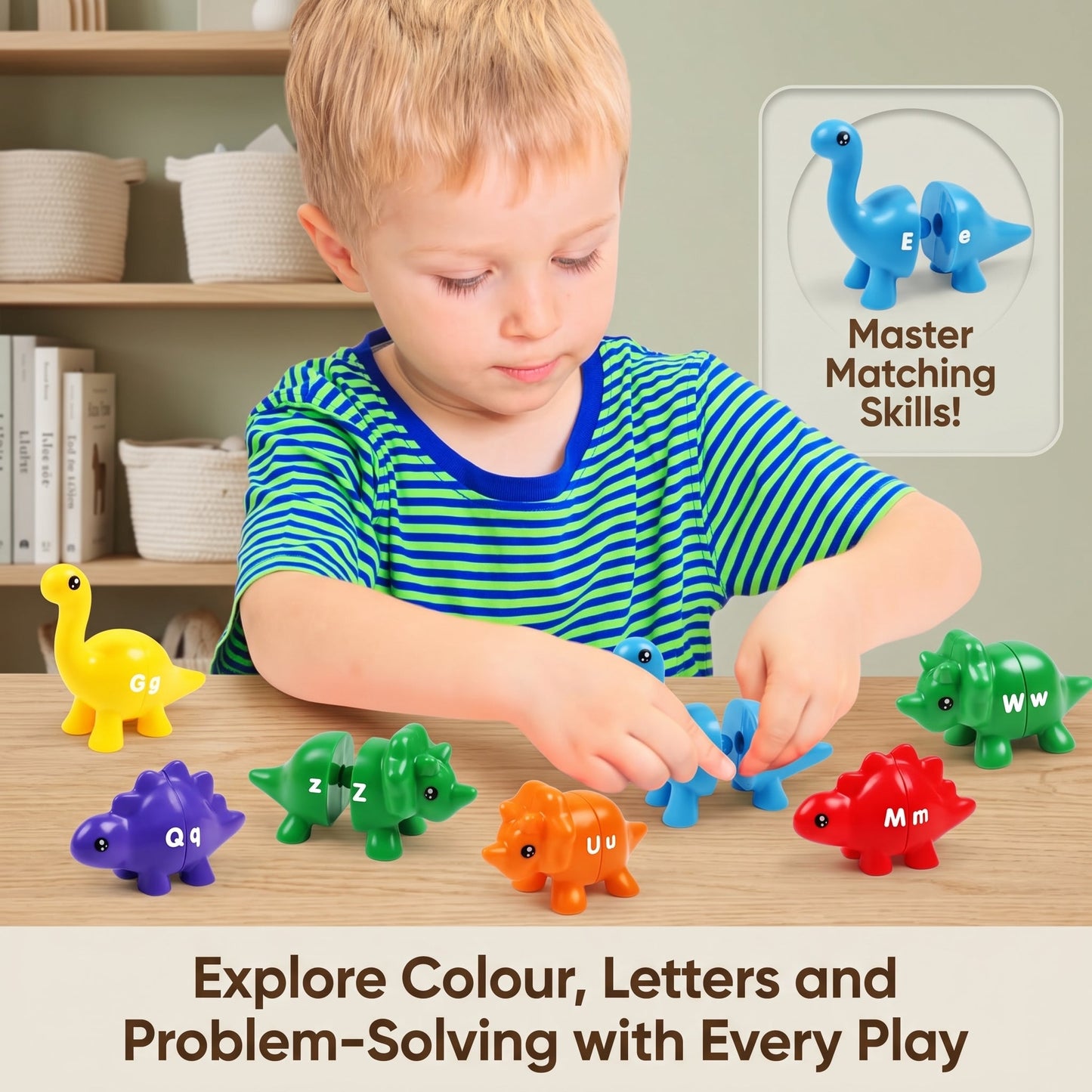 Dinosaur Alphabet Matching Toy