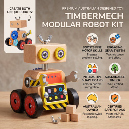 Wooden DIY Robot Building Kit