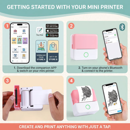Portable Mini Thermal Printer Kit