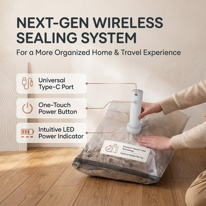 Vacuum Storage Bags with Wireless Air Pump