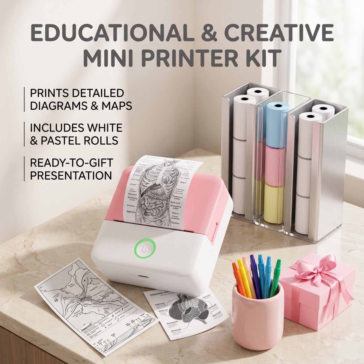 Portable Mini Thermal Printer Kit