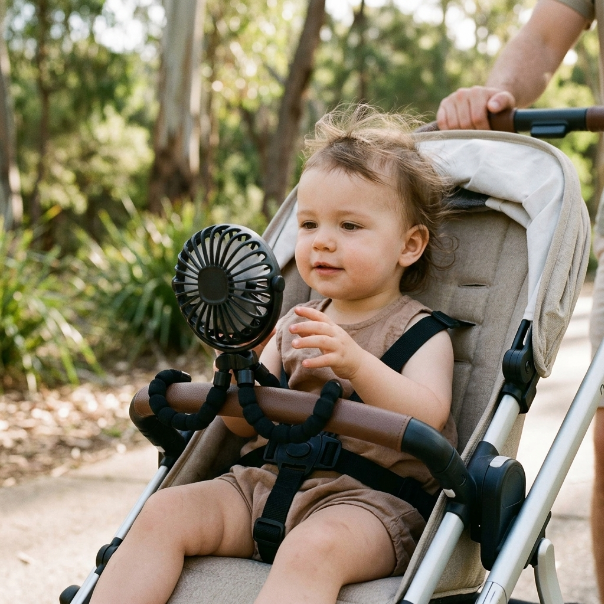 Rechargeable Flexible Stroller Fan