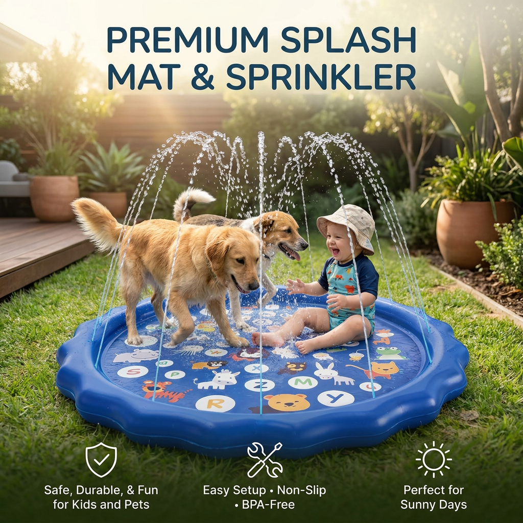 Kids Splash Water Play Mat