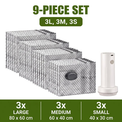 Vacuum Storage Bags with Wireless Air Pump