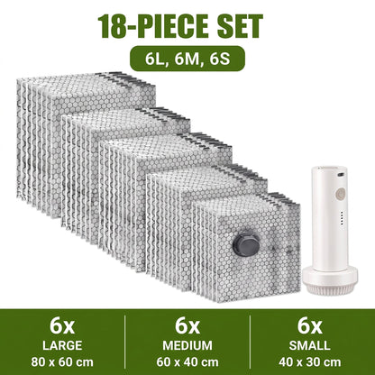 Vacuum Storage Bags with Wireless Air Pump