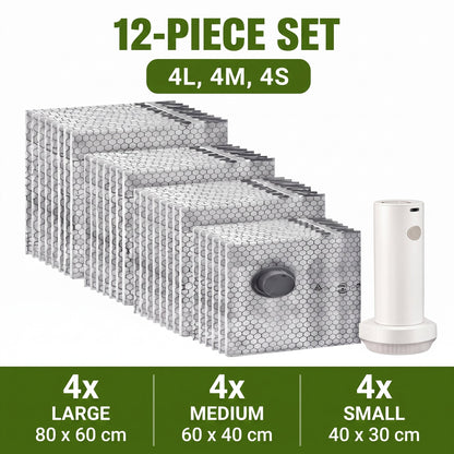 Vacuum Storage Bags with Wireless Air Pump